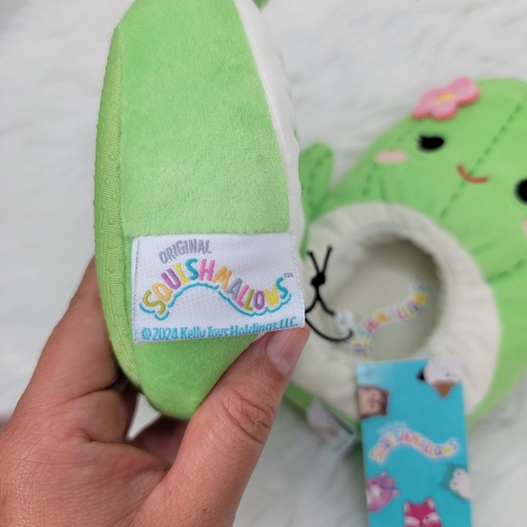 Squishmallows Maritza the cactus plush slippers. - Picture 3 of 5